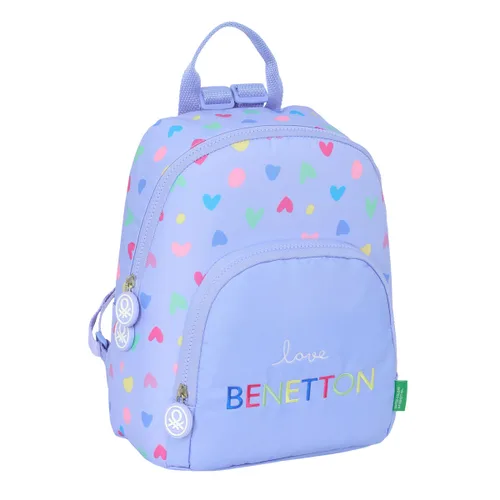 Vista 5 de Mochila Casual Benetton Lila Lila 25 x 30 x 13 cm