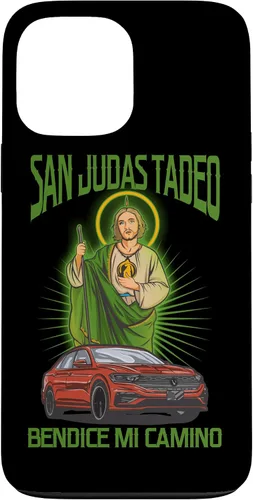 Vista 23 de Funda para iPhone 16 San Judas Tadeo Bendice Mi Camino
