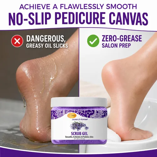 Vista 3 de SPA REDI Gel exfoliante de piedra pómez – Removedor de callos y exfoliante de pedicura con ácido hialurónico Sin sulfatos Sin crueldad animal