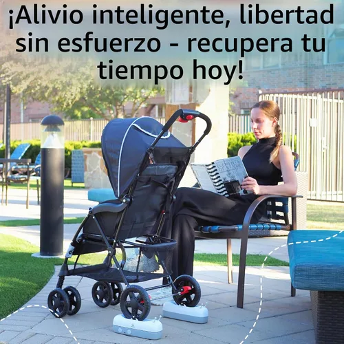 Vista 12 de Accesorio automático para cochecito – Chupete infantil para bebés de 0 a 12 meses – Recargable, control remoto, dos modos relajantes – Solo