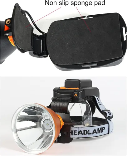 Vista 6 de Topyond Faro LED de alta potencia, linterna recargable USB de alto brillo, impermeable, linterna de foco al aire libre, para caza, camping