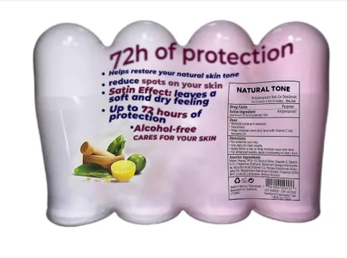 Vista 2 de Desodorante ivea Tono Natural 4 pack roll-on Aclarado Natural Desodorante Natural