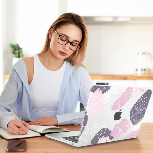 Vista 2 de Teryeefi Compatible con M4 M3 M2 MacBook Air de 15 pulgadas 2024 2023 Funda Modelo A3241 A3114 A2941 con Pantalla Liquid Retina, Cubierta Protectora