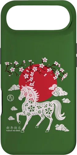 Vista 27 de Chinese New Year 2026 Year of The Fire Horse Zodiac Sign Case for iPhone 17