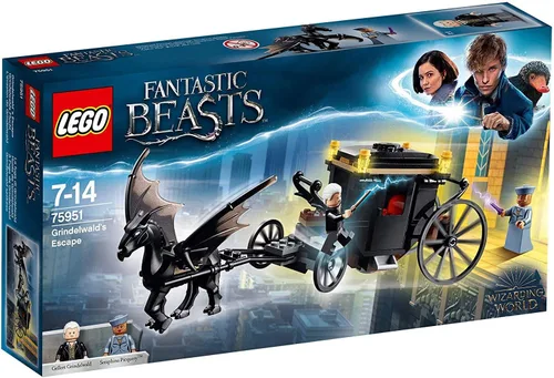 Vista 8 de Lego 75951 Animales fantásticos Grindelwald´S Escape Carriage Toy, regalos de Harry Potter, juguetes de construcción y juego para niños