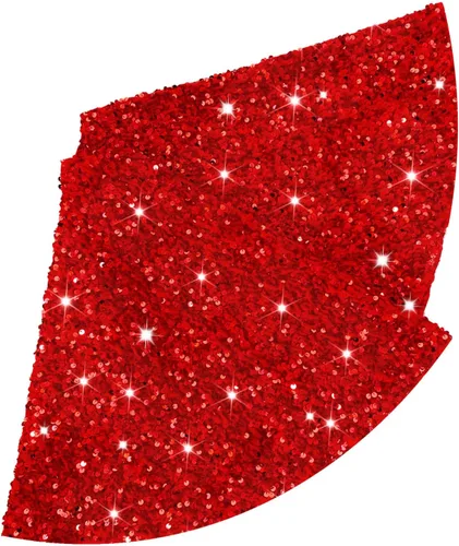 Vista 19 de Faldas de árbol moradas de Navidad de 21 pulgadas, faldas de árbol de lentejuelas con purpurina, decoración de tela de terciopelo, falda de árbol