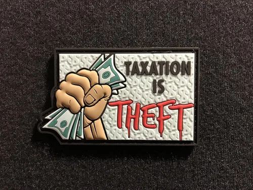 Vista 2 de Patriot Patch Co - Impuestos es Robo - Parche