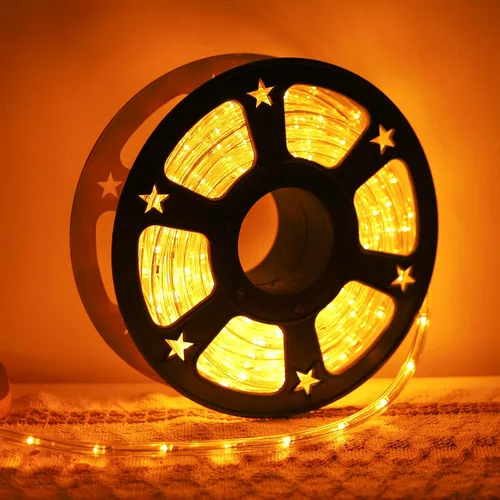 Vista 9 de DINGFU Luces de cuerda LED impermeables de 50 pies y 360 LED, 110V conectables para interiores y exteriores para terraza, patio, piscina, camping