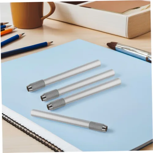 Vista 6 de Extensores de lápiz de metal, extensores de lápiz de arte reutilizables para artistas, crayón
