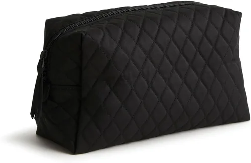 Vista 5 de Vera Bradley Bolsa de maquillaje cosmética grande de algodón premium Paisley floreciente