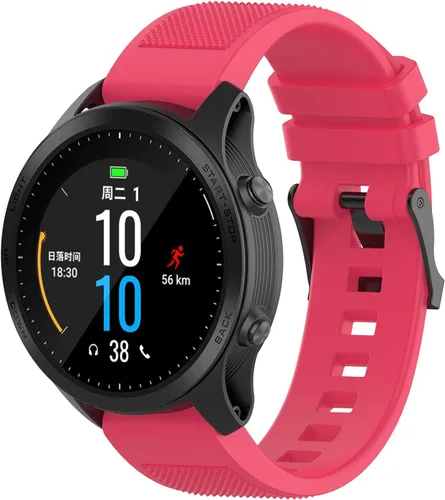 Vista 4 de Compatible con Garmin Fenix 6 Pro Watch Bands, Forerunner 945 Bands, 0.866 in Quickfit Silicona Correa de repuesto para Garmin Instinct, Fenix 5