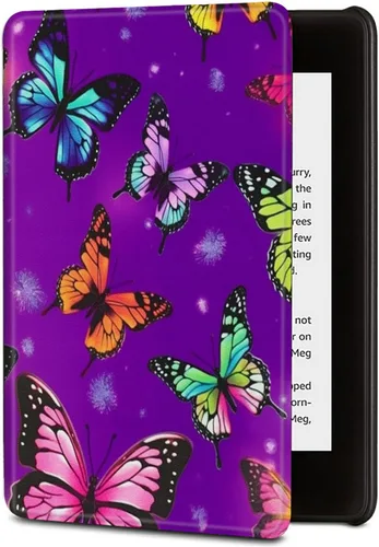 Vista 10 de BVDIKMI Funda para Kindle de 6 pulgadas (versión 11ª generación 2022), funda delgada de piel sintética con encendido y apagado automático