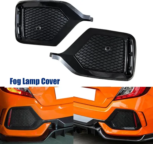 Vista 3 de Kit de piezas de carrocería trasera para Honda Civic Type R Style 2016-2018 Juego de parachoques trasero