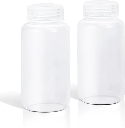 Vista 13 de DEMORA Botellas de plástico pequeñas de 4 onzas con tapas, botellas de viaje herméticas recargables de boca ancha para artículos de tocador