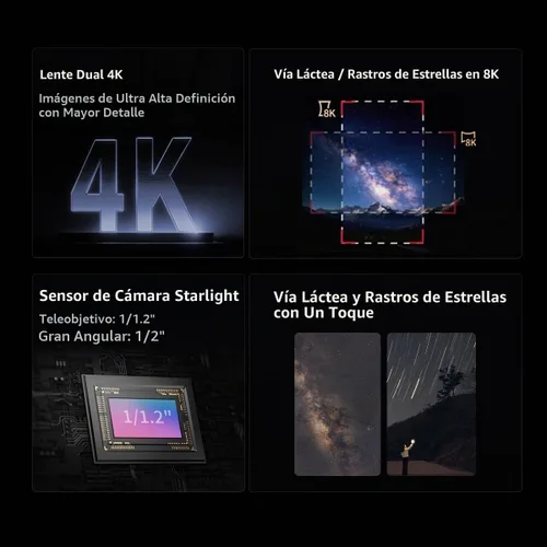 Vista 3 de ZWO Telescopio inteligente Seestar S30 Pro, astrofotografía controlada por