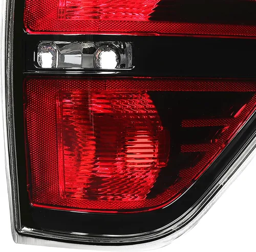 Vista 7 de KUAFU Lámpara de freno de luz trasera compatible con Ford F-150 F150 2009-2014 Reemplazo para FO2819148 FO2819143 carcasa negra, lente transparente