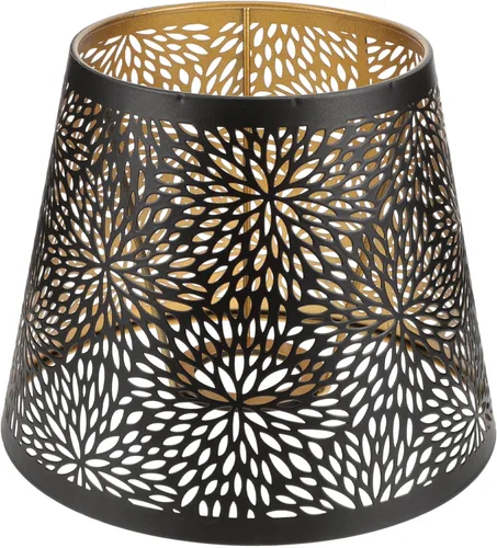 Vista 10 de Pantalla de lámpara de metal, sombra de árbol de hierro, sombra de lámpara E27, clip en la mesa, pantalla hueca, accesorios de luz para lámpara
