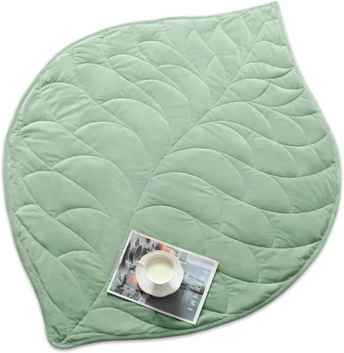 Vista 9 de Kaisa Manta con Peso para Adultos (5 libras, 23" x 29"), Manta de Regazo con Peso Suave Lavable a Máquina, Mantas Pequeñas Pesadas con Cuentas