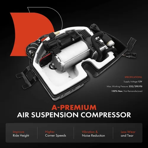 Vista 2 de A-Premium Bomba de compresor de suspensión neumática compatible con Land Rover para Range Rover 2014-2021, Range Rover Sport 2014-2017, AMK OES