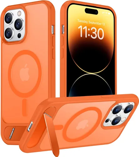 Vista 288 de Funda para iPhone 11 con compatibilidad magnética, [Soporte invisible incorporado][Compatible con MagSafe]