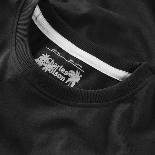 Vista 3 de Charles Wilson Paquete de 3 camisetas de manga larga con cuello redondo