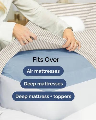 Vista 297 de Extra Deep Twin XL Sheet Set - 3 Piece College Dorm Room - White 01-Blanco