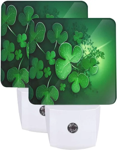 Vista 32 de Ouqiuwa Juego de 2 luces nocturnas enchufables para Navidad, rojo, invierno, feliz año nuevo, LED, sensor de movimiento, lámpara para dormitorio