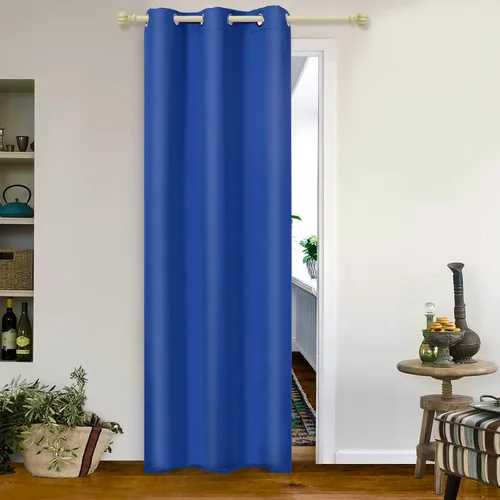 Vista 67 de MYSKY HOME Cortinas Aqua para Armario para Entrada Cortina Opaca para Puerta para Sala de Estar Cortina Oscurecedora de Habitación con Ojales