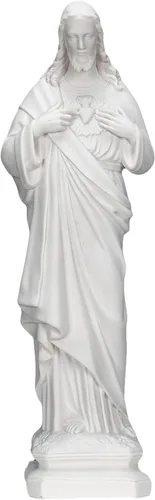 Vista 11 de Estatuas blancas del Sagrado Corazón de Jesús Made in Italy/Imagenes Blancas Sagrado Corazon de Jesus Hecha e Italia 31