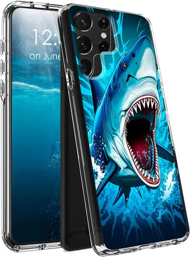 Vista 14 de Funda para Samsung Galaxy S23 Ultra Galaxy S23 Ultra Clear Case Dual Layer Transparente Soft TPU Hard PC Funda a prueba de golpes