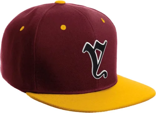 Vista 1190 de Daxton Gorra clásica con visera de billete plano con letras del alfabeto inglés antiguo de la A a la Z