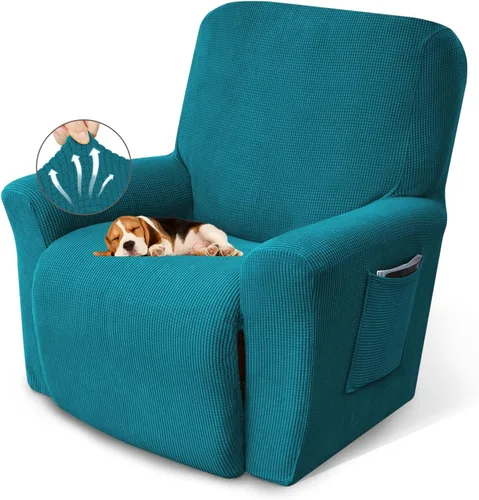Vista 16 de KEKUOU Fundas para sillón reclinable, fundas para sillón reclinable Lazy Boy, fundas elásticas para sofá, 1 pieza de protector de muebles con parte