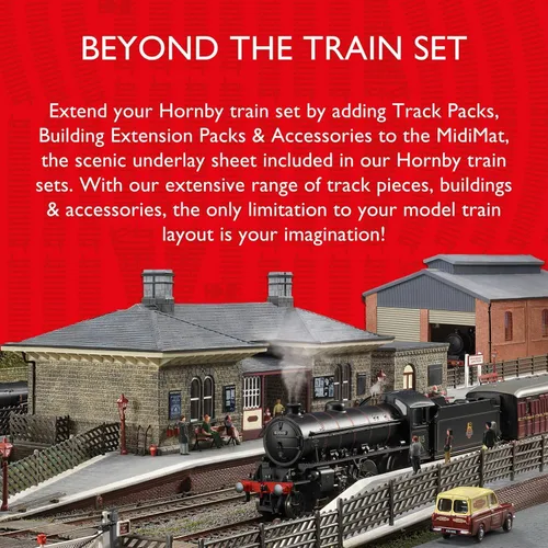 Vista 2 de Hornby R9343 Playtrains Builder+ Station Building - Juego de tren de juguete para niños a partir de 3 años, accesorios de tren modelo para niños
