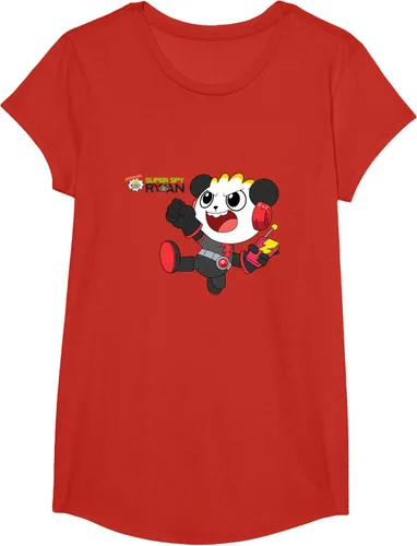 Vista 53 de Ryan's World Super Spy Combo Panda Camiseta, gris, S Asfalto