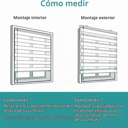 Vista 5 de Joydeco - Persianas cebra sin cordón, doble capa, parada libre, control de privacidad y luz para día/noche, translúcidas, para interior de ventanas