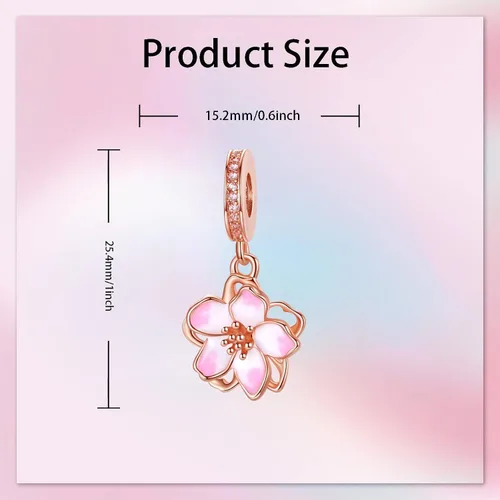 Vista 6 de Dije colgante de corazón, plata de ley 925 pulseras y collares, dijes de abalorios, regalo de joyería para mujeres, familiares y amigas
