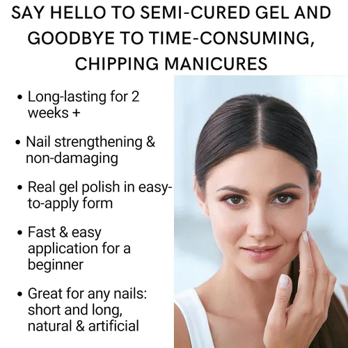 Vista 8 de Tiras de uñas de gel semicuradas para pedicura, envolturas, pegatinas UV