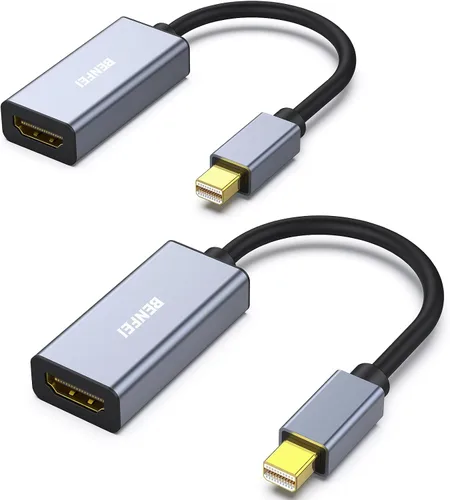 Vista 10 de BENFEI Adaptador Mini DisplayPort a HDMI 4K, Thunderbolt 2 a HDMI, compatible con MacBook Air/Pro, Microsoft Surface Pro/Dock, Monitor, Proyector