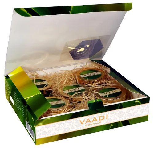 Vista 4 de Vaadi Herbals Kit facial anti acné aloe vera con extracto de té verde, 9.52 oz