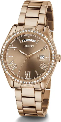 Vista 5 de GUESS US - Reloj analógico multicolor y verde para mujer