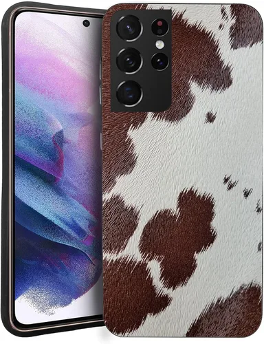 Vista 11 de Funda compatible con Samsung Galaxy S20 FE, piel de vaca occidental, turquesa y marrón, funda protectora de TPU suave a prueba de golpes