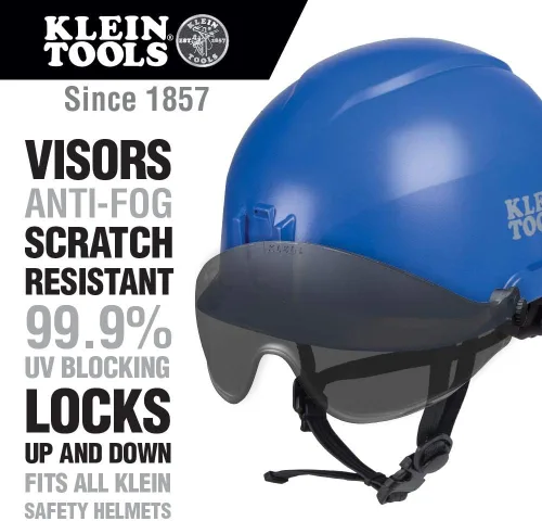 Vista 6 de Klein Tools Casco de seguridad 60149, ventilado, correa de barbilla, probado según las normas de seguridad industriales resistentes del casco duro