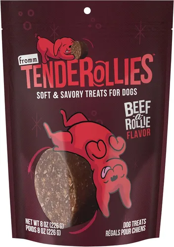 Vista 12 de Fromm Tenderollies Bac'n Chedd-a-Rollie - Golosinas para perros, suaves y saladas, receta de tocino, 8 onzas