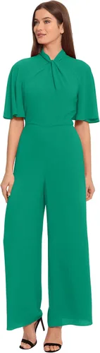 Vista 3 de Maggy London Overol de cuello alto para mujer, ropa de trabajo, oficina, evento invitado