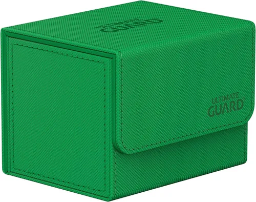 Vista 13 de Ultimate Guard Sidewinder 100+, caja de cubierta para 100 tarjetas TCG de doble manga, gris, cierre magnético y forro interior de microfibra para un