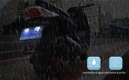 Vista 6 de RUPSE 2 piezas de luz para matrícula, bombilla LED impermeable de 12V, lámpara de tornillo y perno para etiqueta de licencia para automóvil Azul