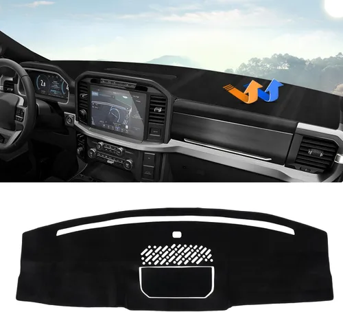 Vista 9 de Autorder - Tapete para cubierta de tablero de instrumentos para camioneta Ford F100/F150/F250/F350/Bronco Pickup Truck, 1973-1977 1978 1979
