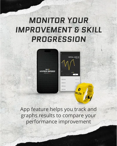 Vista 6 de SKLZ Sistema de entrenamiento atlético Hyper Speed: tecnología deportiva portátil con videos de entrenamiento integrados para mejorar la velocidad