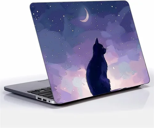 Vista 21 de Funda para MacBook Pro de 13 Pulgadas, Patrón de Planetas Negros Alineados, Estuche Duro de Plástico para MacBook Pro Retina 13 A1425/A1502