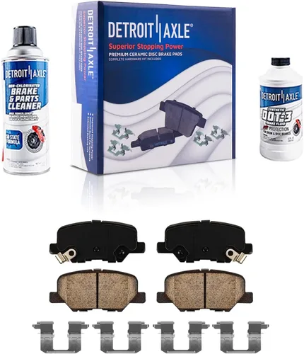 Vista 67 de Detroit Axle - Pinza de disco del lado del acompañante + pastillas de freno de cerámica de repuesto para Lexus HS250H Toyota RAV4 Prius V Scion xB